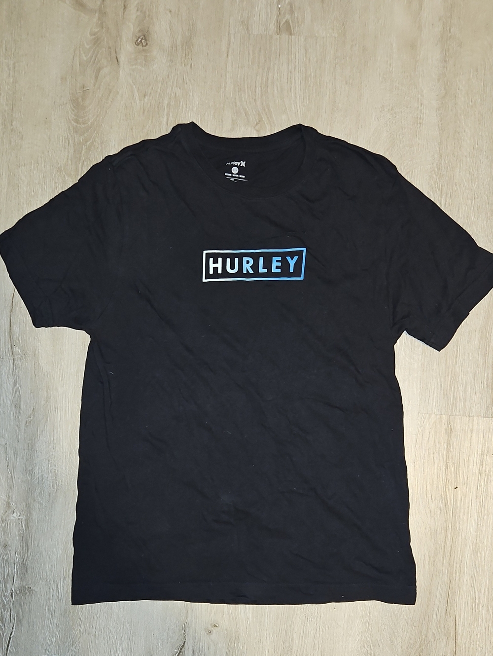 Hurley Black Tee And Hurley Light Blue Tee